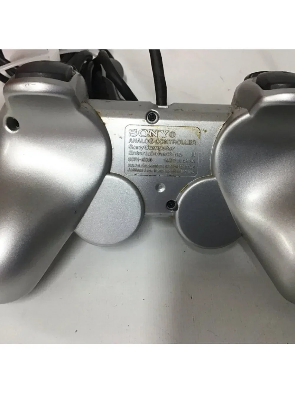 Official Sony PS2 Controller OEM PlayStation 2 DualShock 2 Silver WORKS PERFECT!